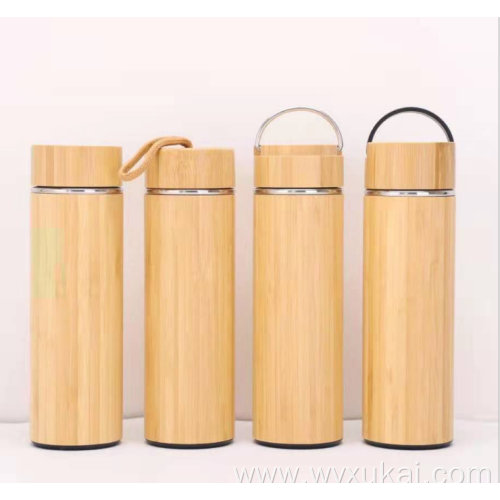 Hot product bamboo stainless steel water bottle